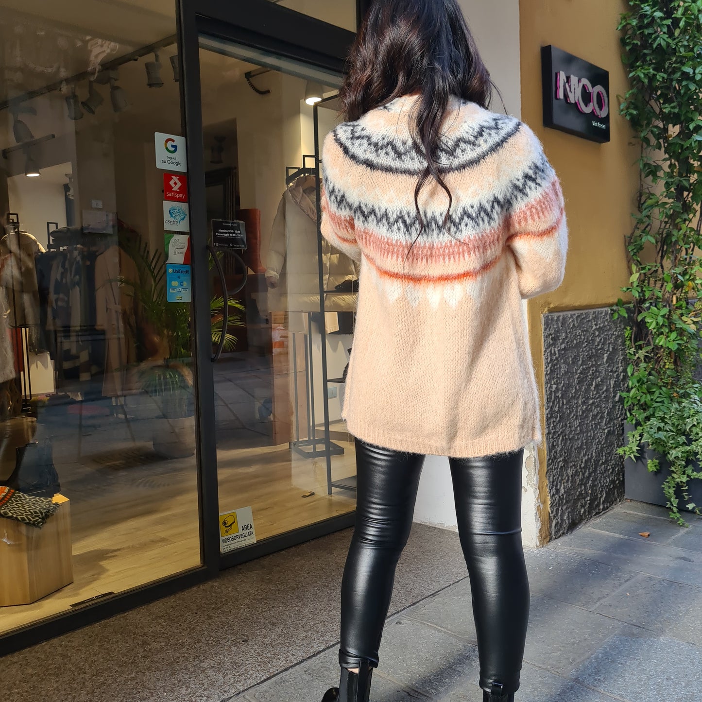 Cardigan SoAllure, motivo montagna
