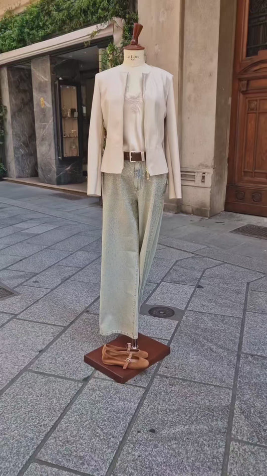 Jeans SoAllur con applicazione swarovski
