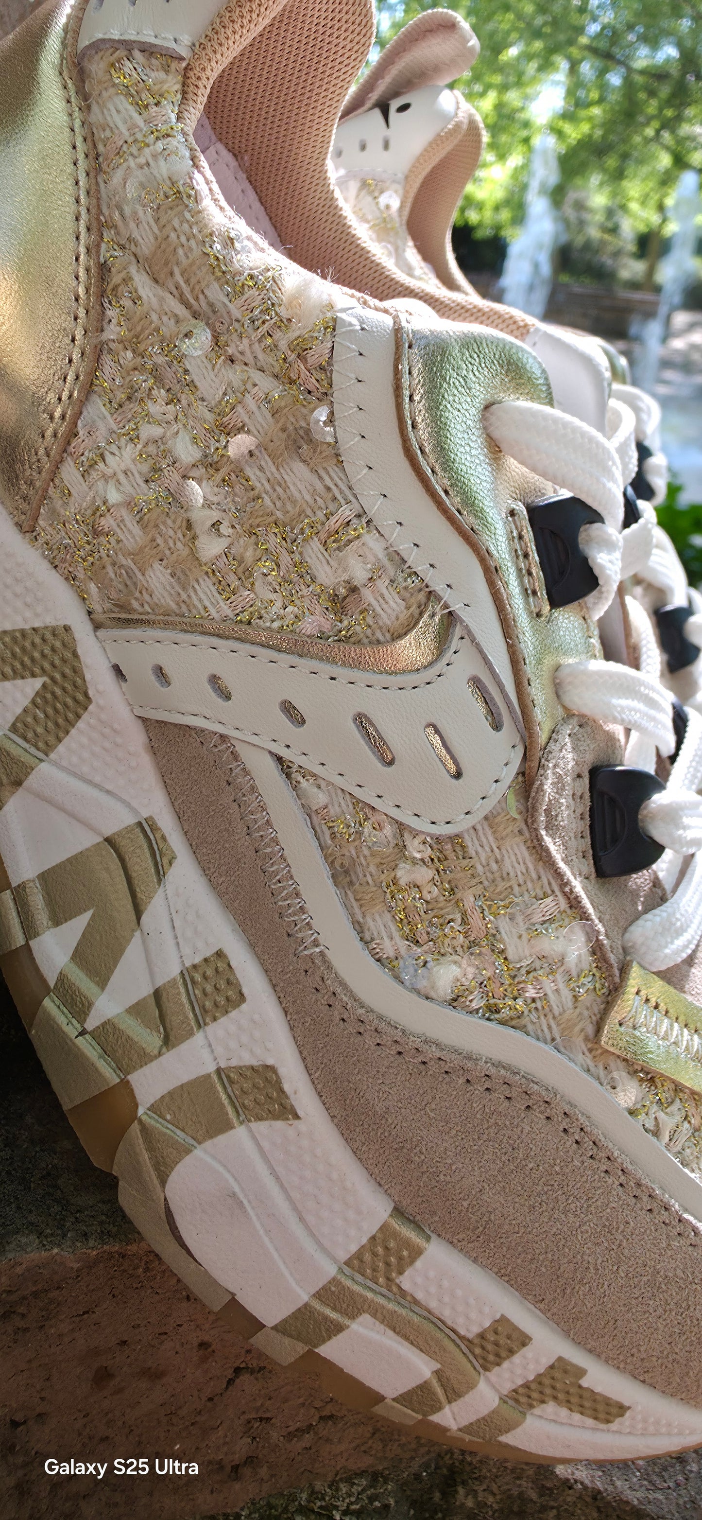 Sneakers Voile Blanche Beige/platinum CLUB105