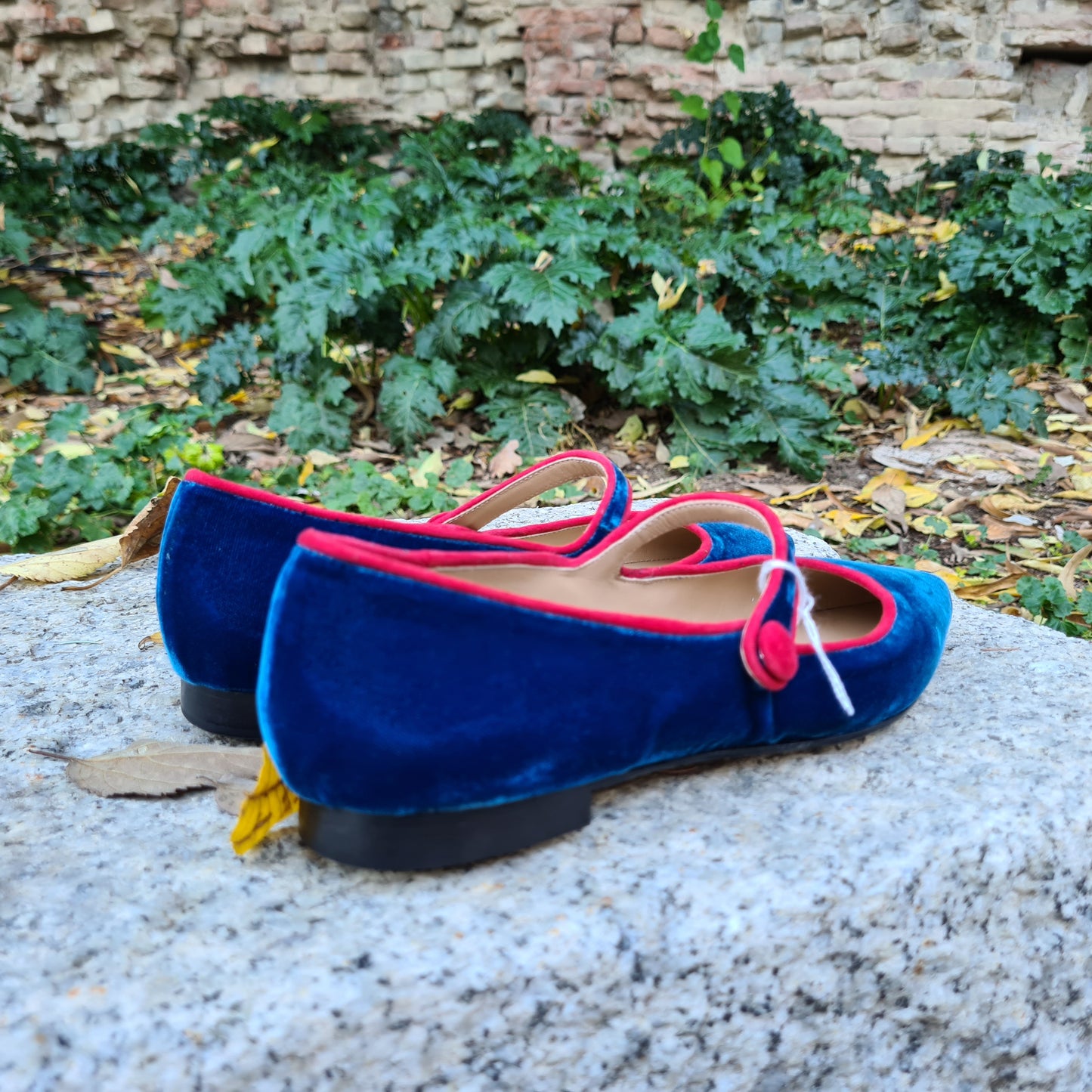 Mary Jane in pelle e velluto