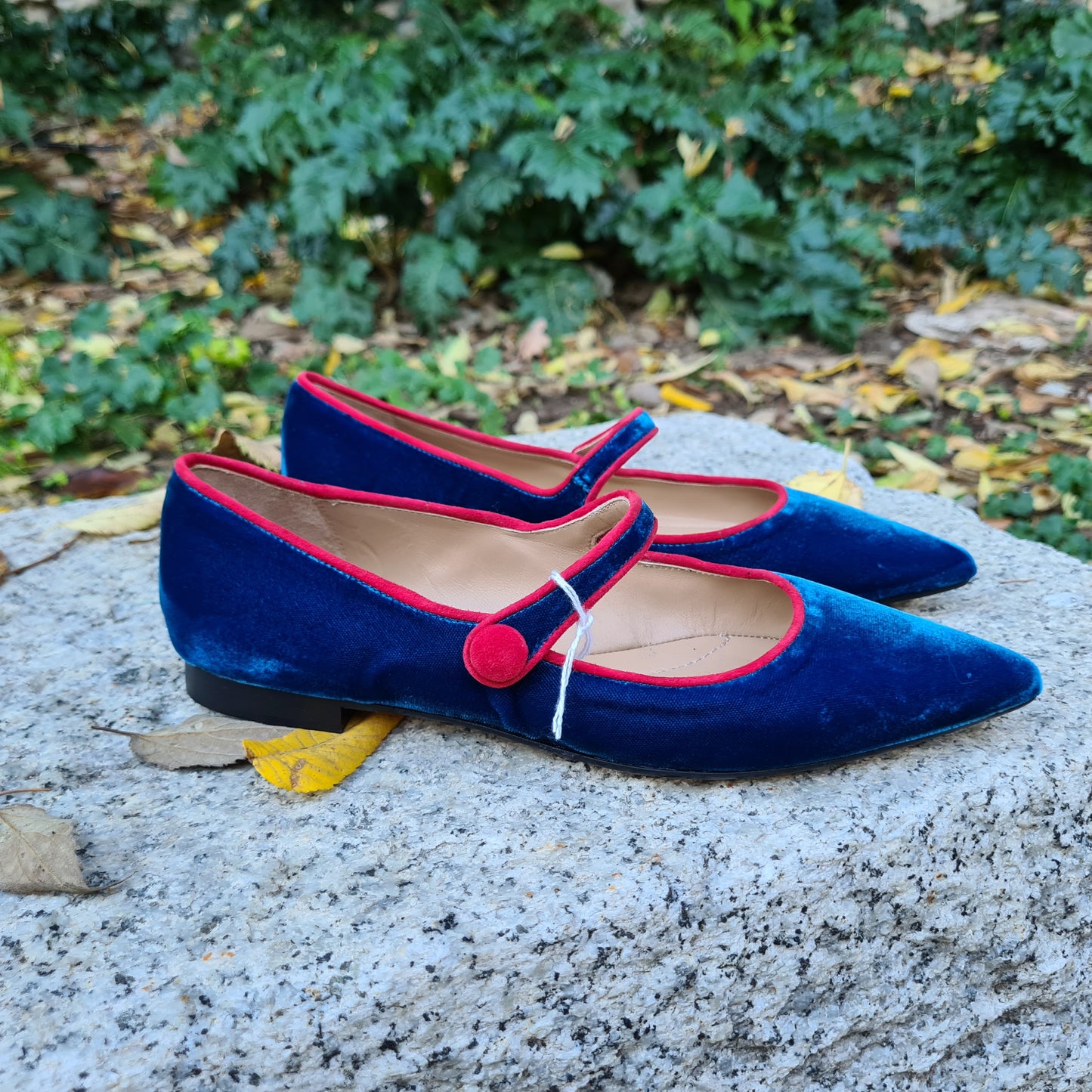 Mary Jane in pelle e velluto